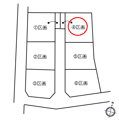 伊勢崎市東小保方町　全6区画分譲地④区画