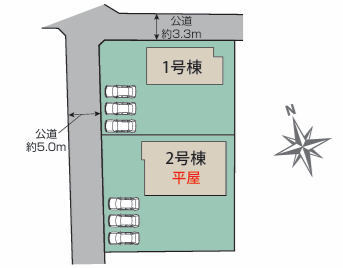 伊勢崎市八斗島町新築住宅≪全2棟≫_画像1